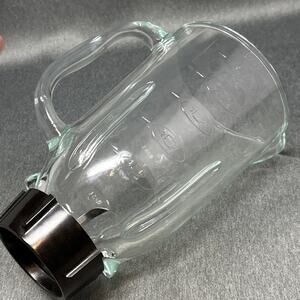 Vintage Oster Osterizer 5-Cup Square Glass Blender Jar Pitcher Replacement Clear